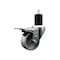 Service Caster 3'' Semi Steel Swivel 1-3/4'' Expanding Stem Caster Total Lock Brake SCC-EXTTL20S314-SSS-134 - alternate 1